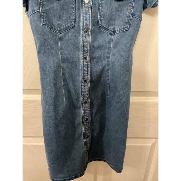 ASOS Noisy May Shirt Dress Joy in Blue Denim, S - Picture 5 of 6